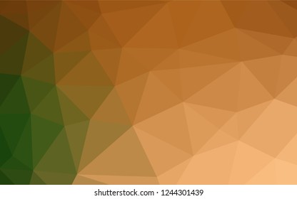Light Green, Red vector abstract polygonal cover. An elegant bright illustration with gradient. The completely new template can be used for your brand book.