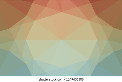 Light Green, Red vector abstract mosaic backdrop. Colorful abstract illustration with gradient. Brand new design for your business.