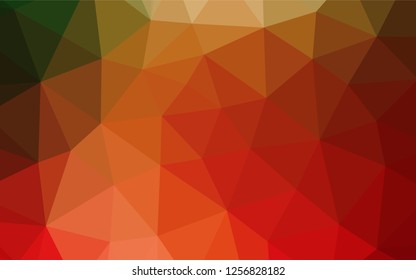 Light Green, Red vector abstract polygonal cover. Shining colored illustration in a Brand new style. A new texture for your design.
