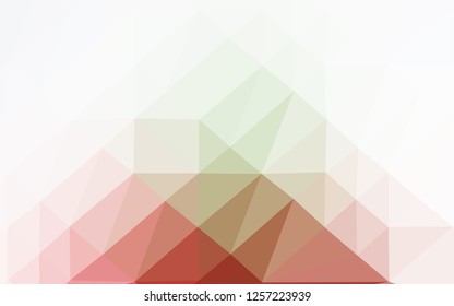 Light Green, Red vector abstract polygonal layout. Shining colored illustration in a Brand new style. Completely new design for your business.