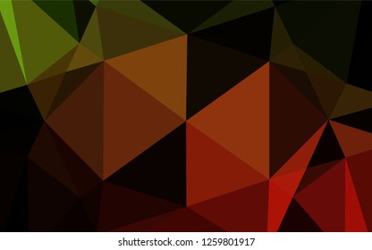Light Green, Red vector abstract mosaic pattern. Glitter abstract illustration with an elegant design. The template can be used as a background for cell phones.