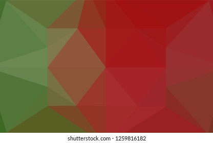 Light Green, Red vector abstract mosaic background. An elegant bright illustration with gradient. Brand new style for your business design.
