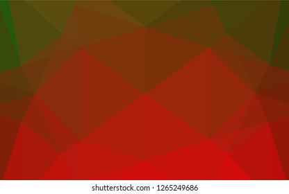 Light Green, Red vector abstract mosaic background. Brand new colored illustration in blurry style with gradient. The template can be used as a background for cell phones.