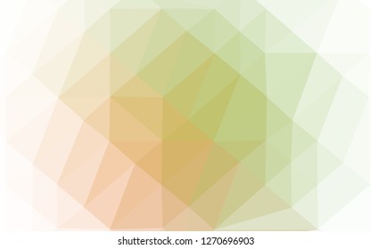 Light Green, Red vector abstract polygonal cover. A vague abstract illustration with gradient. Template for a cell phone background.