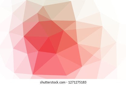 Light Green, Red vector abstract polygonal cover. Creative illustration in halftone style with gradient. A completely new template for your business design.