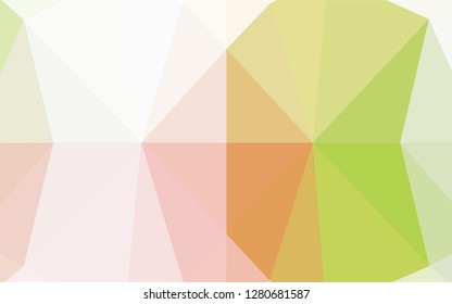 Light Green, Red vector abstract mosaic background. Colorful illustration in abstract style with gradient. Brand new design for your business.