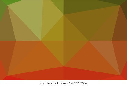 Light Green, Red vector abstract polygonal layout. Creative geometric illustration in Origami style with gradient. The best triangular design for your business.