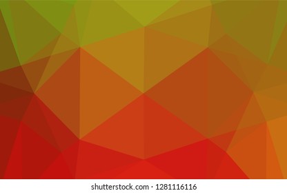 Light Green, Red vector abstract polygonal layout. An elegant bright illustration with gradient. The polygonal design can be used for your web site.