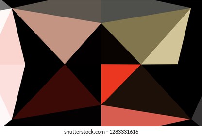 Light Green, Red vector abstract mosaic background. Creative geometric illustration in Origami style with gradient. The polygonal design can be used for your web site.