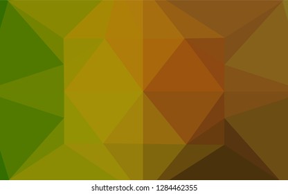 Light Green, Red vector abstract mosaic pattern. Glitter abstract illustration with an elegant design. The polygonal design can be used for your web site.