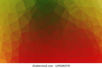 Light Green, Red vector abstract mosaic background. A completely new color illustration in a vague style. Brand new style for your business design.