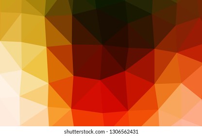 Light Green, Red vector abstract mosaic pattern. Triangular geometric sample with gradient.  Textured pattern for background.