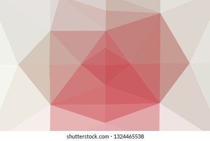 Light Green, Red vector abstract polygonal texture. A completely new color illustration in a vague style. Polygonal design for your web site.