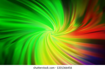 Light Green, Red vector abstract bright template. Creative illustration in halftone style with gradient. Completely new design for your business.