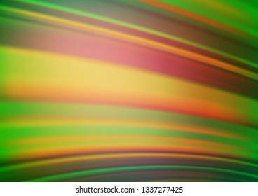Light Green, Red vector abstract blurred pattern. A completely new color illustration in a bokeh style. The background for your creative designs.