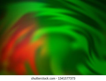 Light Green, Red vector abstract blurred template. Colorful illustration in blurry style with gradient. A completely new design for your business.