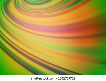 Light Green, Red vector abstract bright template. Colorful illustration in abstract style with gradient. The blurred design can be used for your web site.