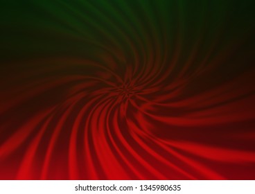 Light Green, Red vector abstract bokeh pattern. Colorful abstract illustration with gradient. A completely new template for your design.