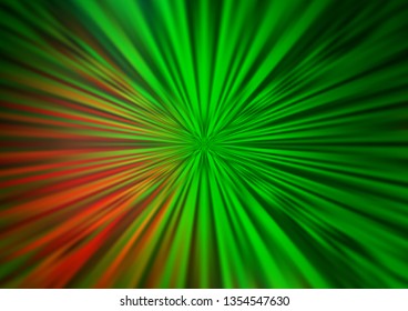 Light Green, Red vector abstract blurred template. Modern geometrical abstract illustration with gradient. The elegant pattern for brand book.