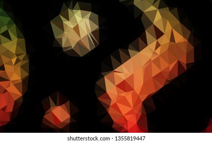 Light Green, Red vector abstract mosaic background. Colorful illustration in abstract style with gradient. Completely new template for your business design.