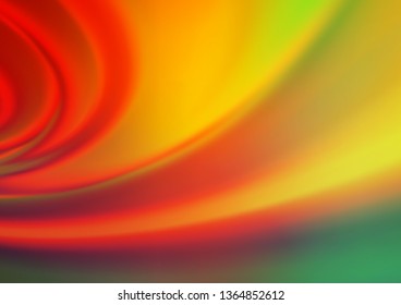 Light Green, Red vector abstract blurred template. Colorful abstract illustration with gradient. The blurred design can be used for your web site.