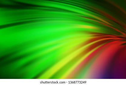 Light Green, Red vector abstract bright pattern. Glitter abstract illustration with gradient design. New style for your business design.