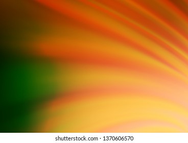 Light Green, Red vector abstract blurred background. Creative illustration in halftone style with gradient. The background for your creative designs.