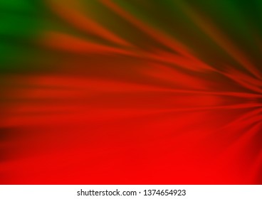 Light Green, Red vector abstract bokeh pattern. Colorful illustration in abstract style with gradient. The best blurred design for your business.