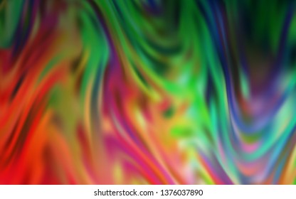 Light Green, Red vector abstract layout. Glitter abstract illustration with gradient design. Completely new design for your business.