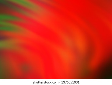 Light Green, Red vector abstract bright template. A completely new color illustration in a bokeh style. A completely new template for your design.