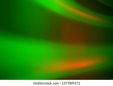 Light Green, Red vector abstract bright template. Colorful abstract illustration with gradient. The background for your creative designs.