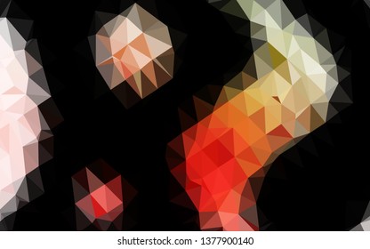 Light Green, Red vector abstract mosaic background. Glitter abstract illustration with an elegant design. Template for your brand book.