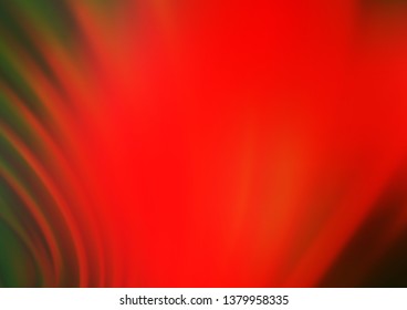 Light Green, Red vector abstract blurred background. Colorful abstract illustration with gradient. A completely new template for your design.