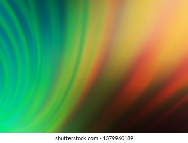 Light Green, Red vector abstract blurred background. Colorful abstract illustration with gradient. A completely new design for your business.