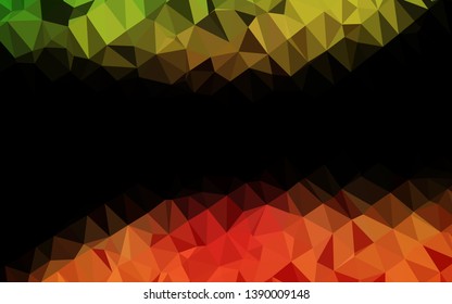 Light Green, Red vector abstract mosaic pattern. Shining colored illustration in a Brand new style. Completely new design for your business.