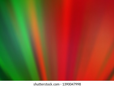 Light Green, Red vector abstract bokeh pattern. Colorful illustration in abstract style with gradient. The template can be used for your brand book.