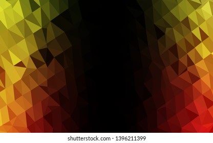 Light Green, Red vector abstract polygonal layout. Glitter abstract illustration with an elegant design. Brand new design for your business.