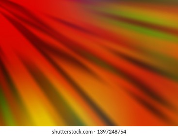 Light Green, Red vector abstract blurred template. A completely new color illustration in a bokeh style. A completely new template for your design.