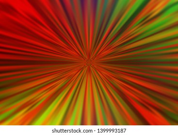 Light Green, Red vector abstract blurred pattern. Creative illustration in halftone style with gradient. A completely new design for your business.