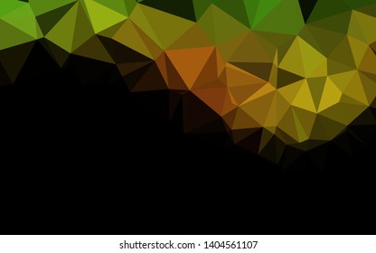 Light Green, Red vector abstract polygonal layout. Creative illustration in halftone style with gradient. Brand new style for your business design.