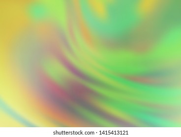 Light Green, Red vector abstract blurred pattern. An elegant bright illustration with gradient. The template can be used for your brand book.