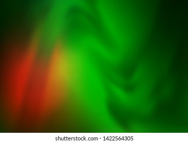 Light Green, Red vector abstract background. A vague abstract illustration with gradient. The elegant pattern for brand book.