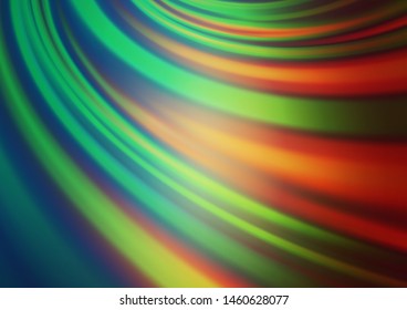 Light Green, Red vector abstract bright background. A completely new color illustration in a bokeh style. The template can be used for your brand book.