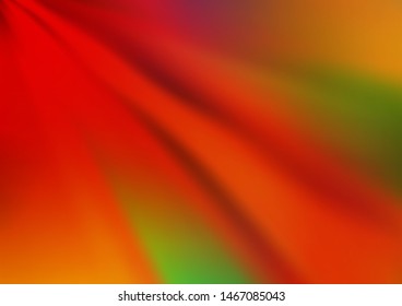 Light Green, Red vector abstract blurred background. Colorful abstract illustration with gradient. Brand new style for your business design.