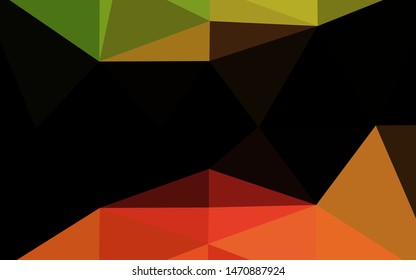 Light Green, Red vector abstract mosaic background. Modern geometrical abstract illustration with gradient. Template for a cell phone background.