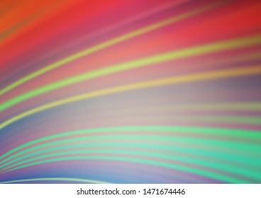 Light Green, Red vector abstract blurred pattern. Modern geometrical abstract illustration with gradient. A new texture for your design.