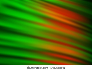 Light Green, Red vector abstract bokeh pattern. Glitter abstract illustration with an elegant design. The elegant pattern for brand book.