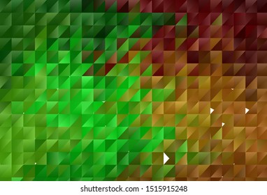 Light Green, Red vector abstract polygonal template. A completely new color illustration in a polygonal style. Brand new design for your business.