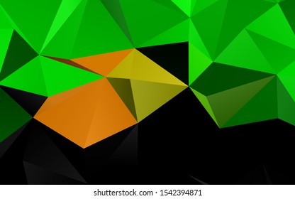 Light Green, Red vector abstract mosaic background. Colorful illustration in abstract style with gradient. Completely new template for your business design.