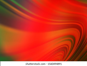Light Green, Red vector abstract template. An elegant bright illustration with gradient. The best blurred design for your business.